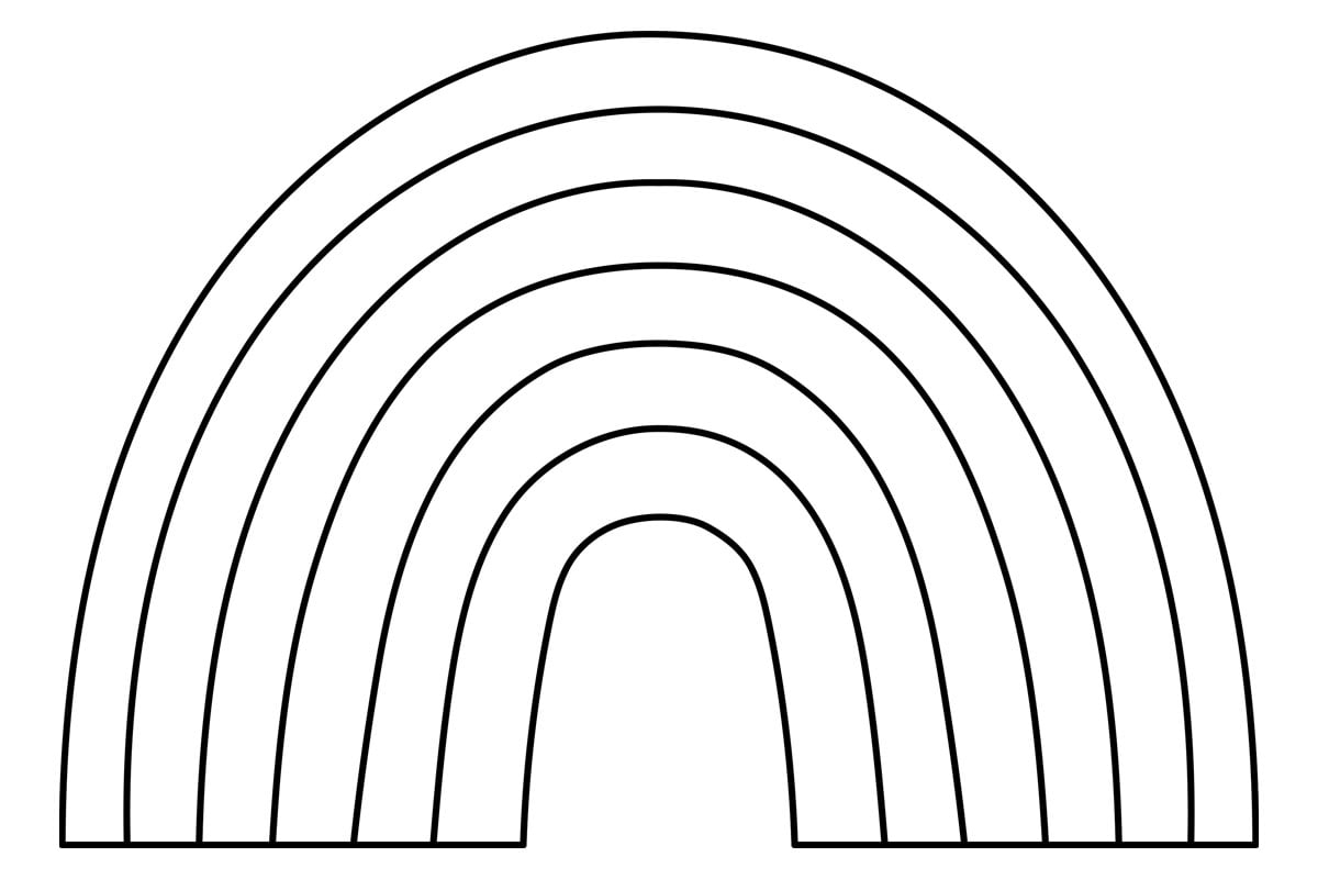 printable rainbow template