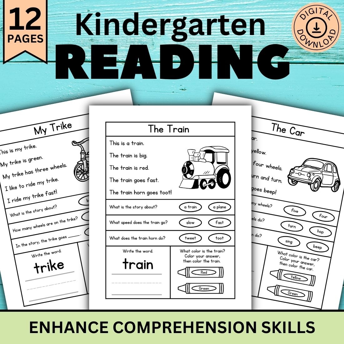 1st grade reading worksheets