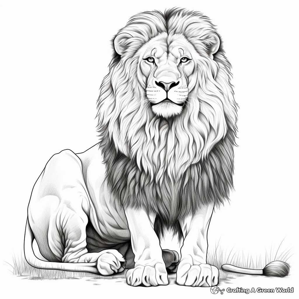Realistic Lion Coloring Pages Free U0026 Printable 