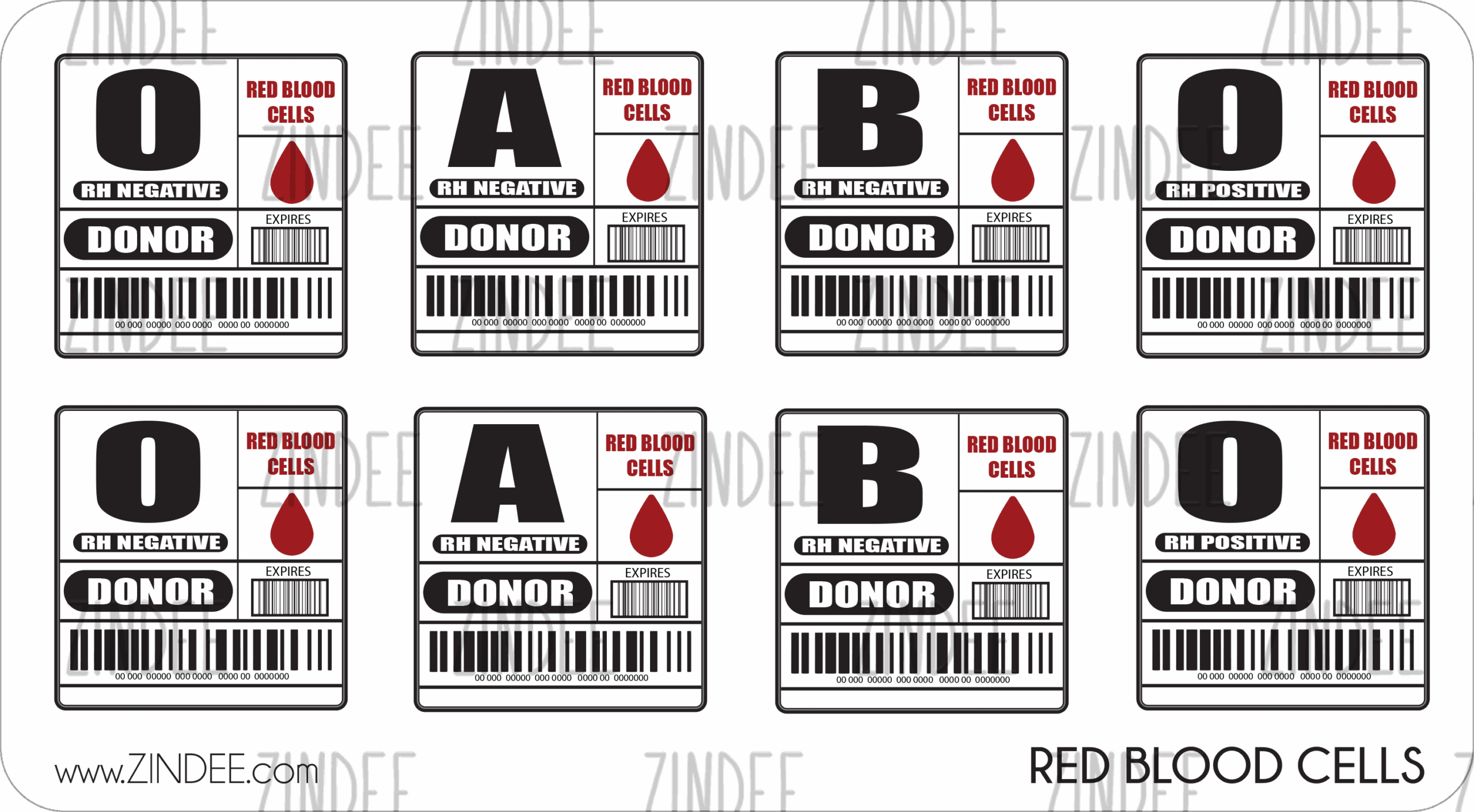 printable blood bag label template