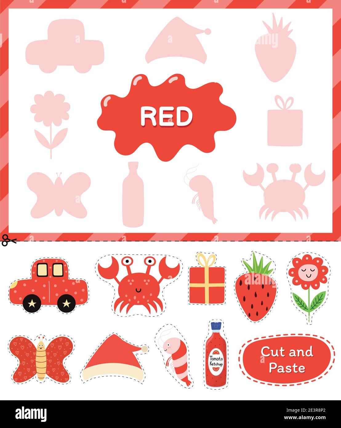 color red worksheet