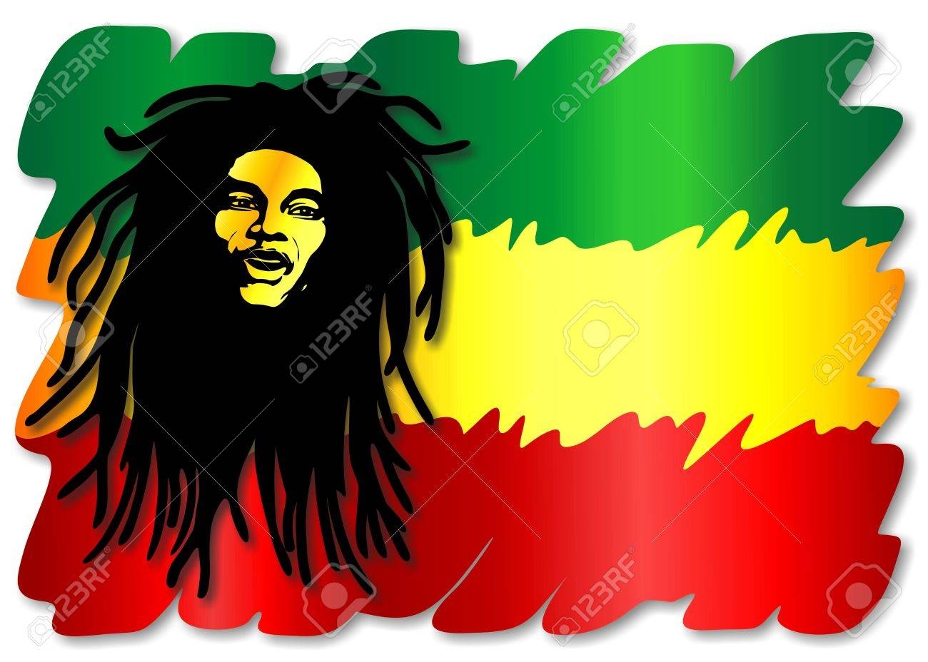 Reggae Singer On Rasta Colors Flag Royalty Free SVG Cliparts Vectors And Stock Illustration Image 18150796 