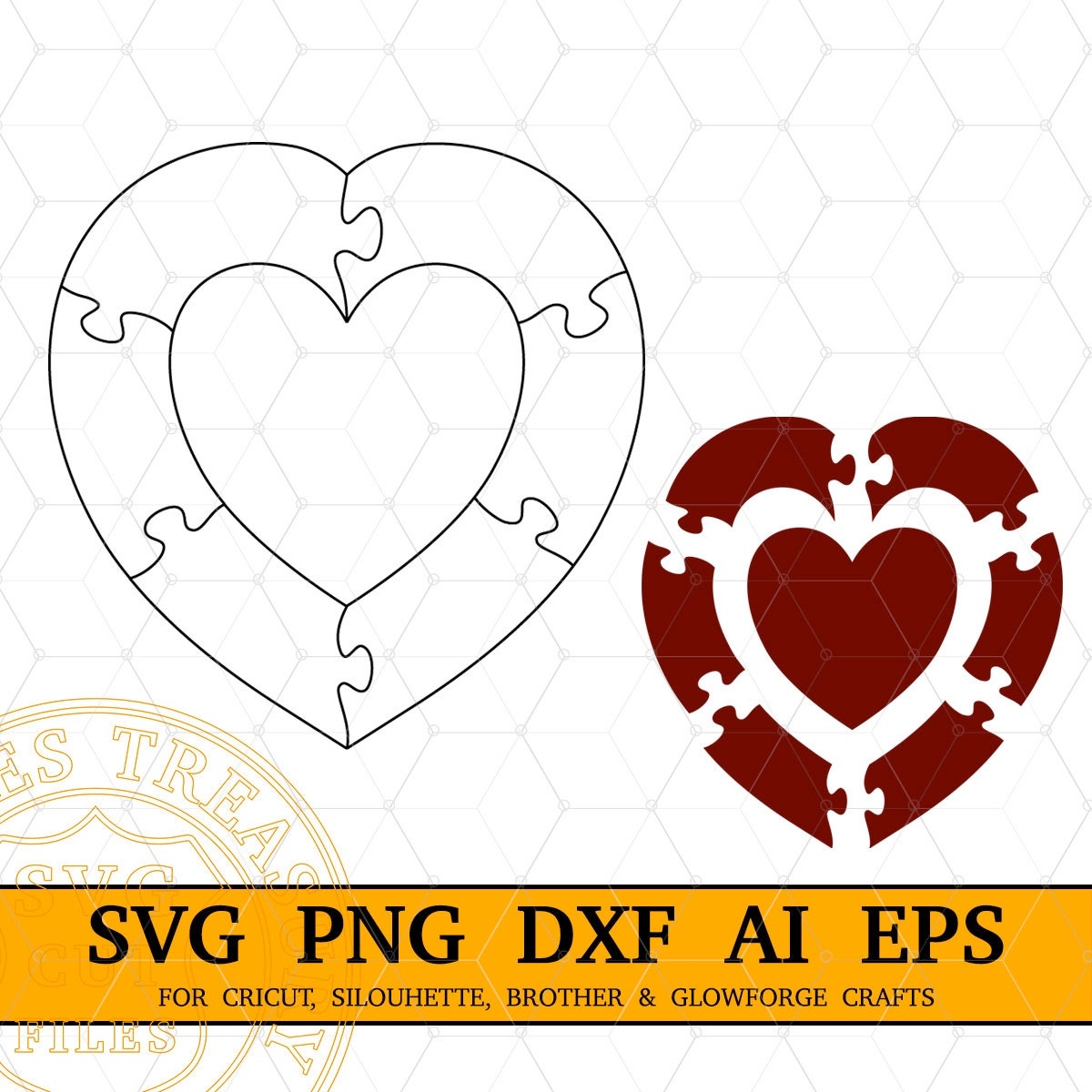 Remembrance Day Heart Puzzle Svg Heart In Heart Shape Puzzle Template Graduation Puzzle Dxf Laser Cut Files 7 Pieces Puzzle Remembrance Etsy Canada