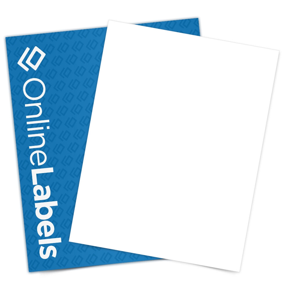 Removable Sticker Paper White Matte 100 Sheets 8 5 X 11 Full Sheet Label Inkjet Or Laser Printer Online Labels