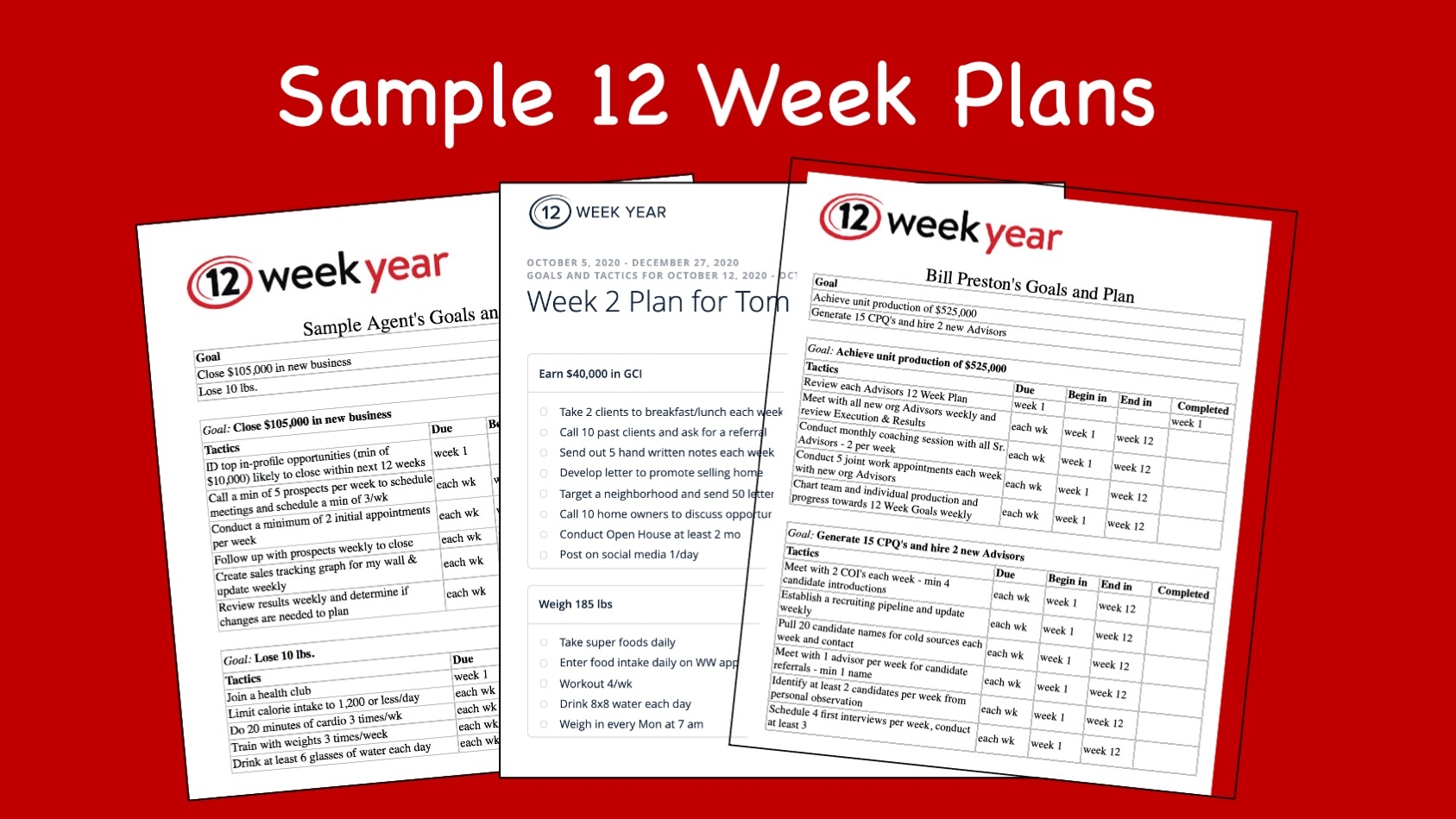 Resources 12 Week Year