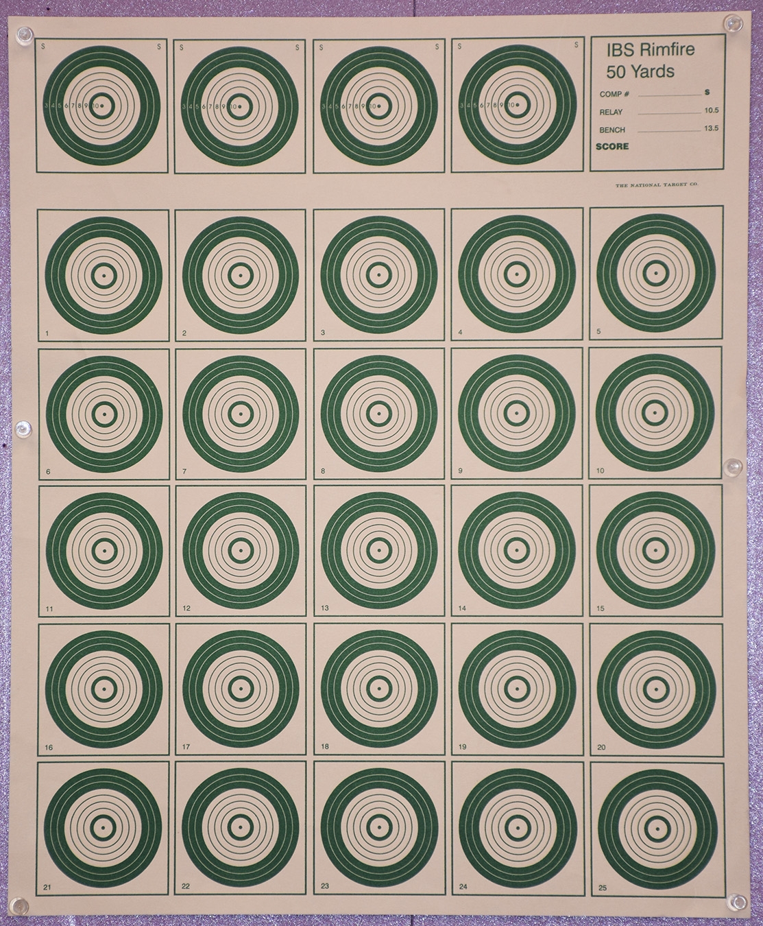 Rimfire Benchrest Targets River Bend Gun Club