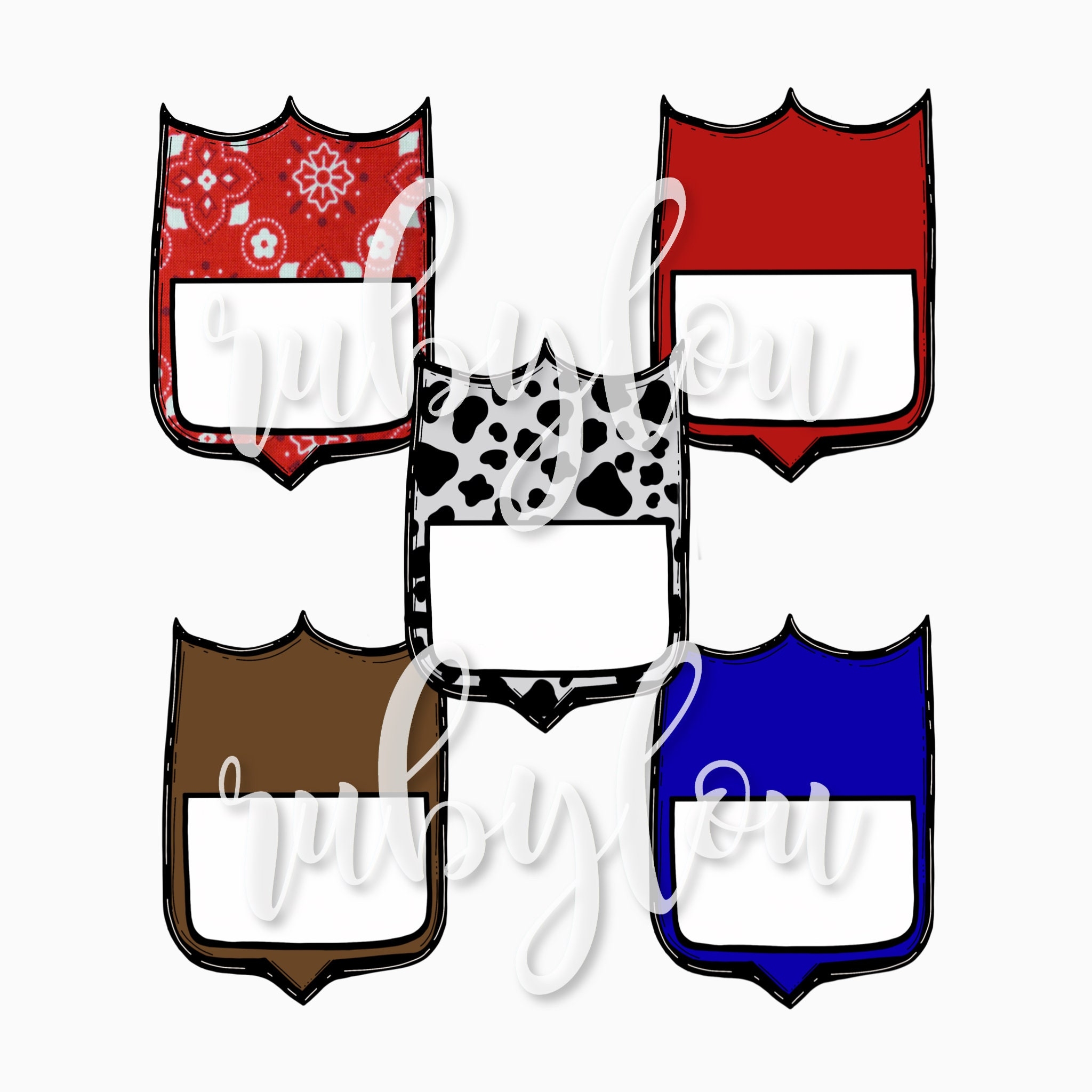Rodeo Back Numbers Number Tag BUNDLE Bandana Cow Red Blue Brown Digital Download Sublimation Designi Printable Artwork I Digital File Etsy