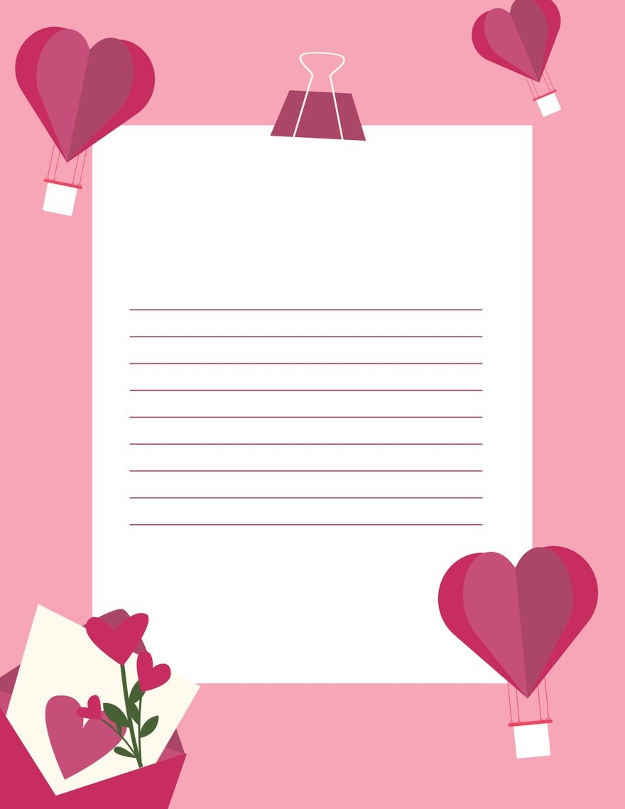 printable love letter template