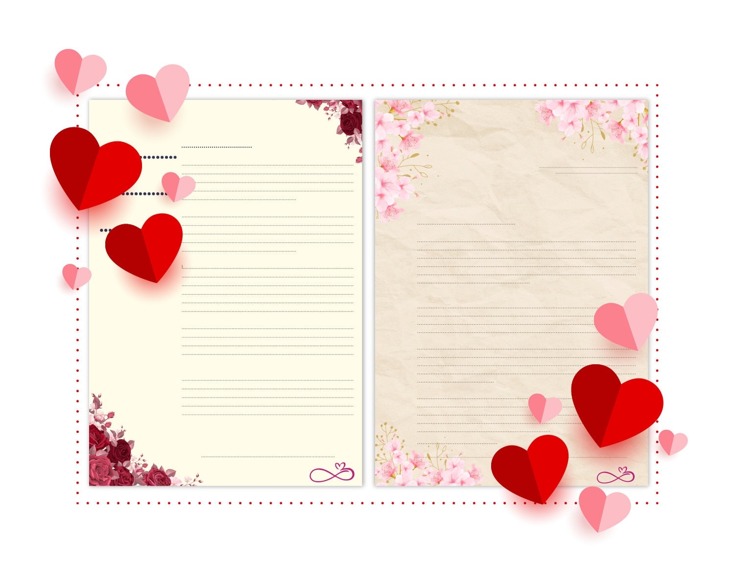 Romantic Love Letter Printable Card For Love Anniversary Greeting Cards For Him U0026 Her Anniversary Gift Unique Love Letter Etsy