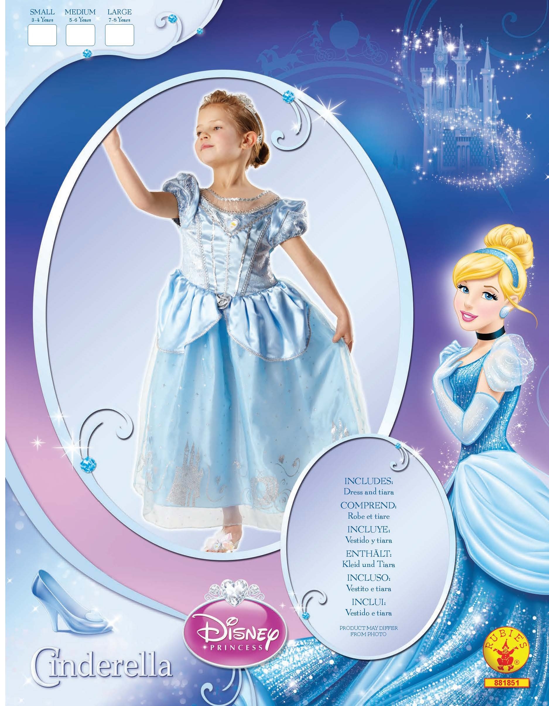 Rubie s Official Anniversary Cinderella Children Costume Medium Multi Color 881851M Buy Online At Best Price In KSA Souq Is Now Amazon sa 