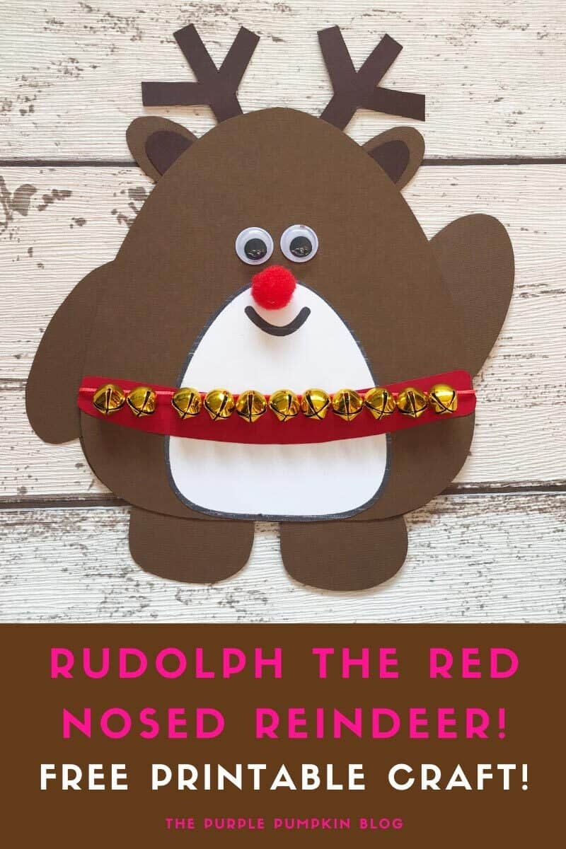 Rudolph The Red Nosed Reindeer Craft A Fun Christmas Craft 