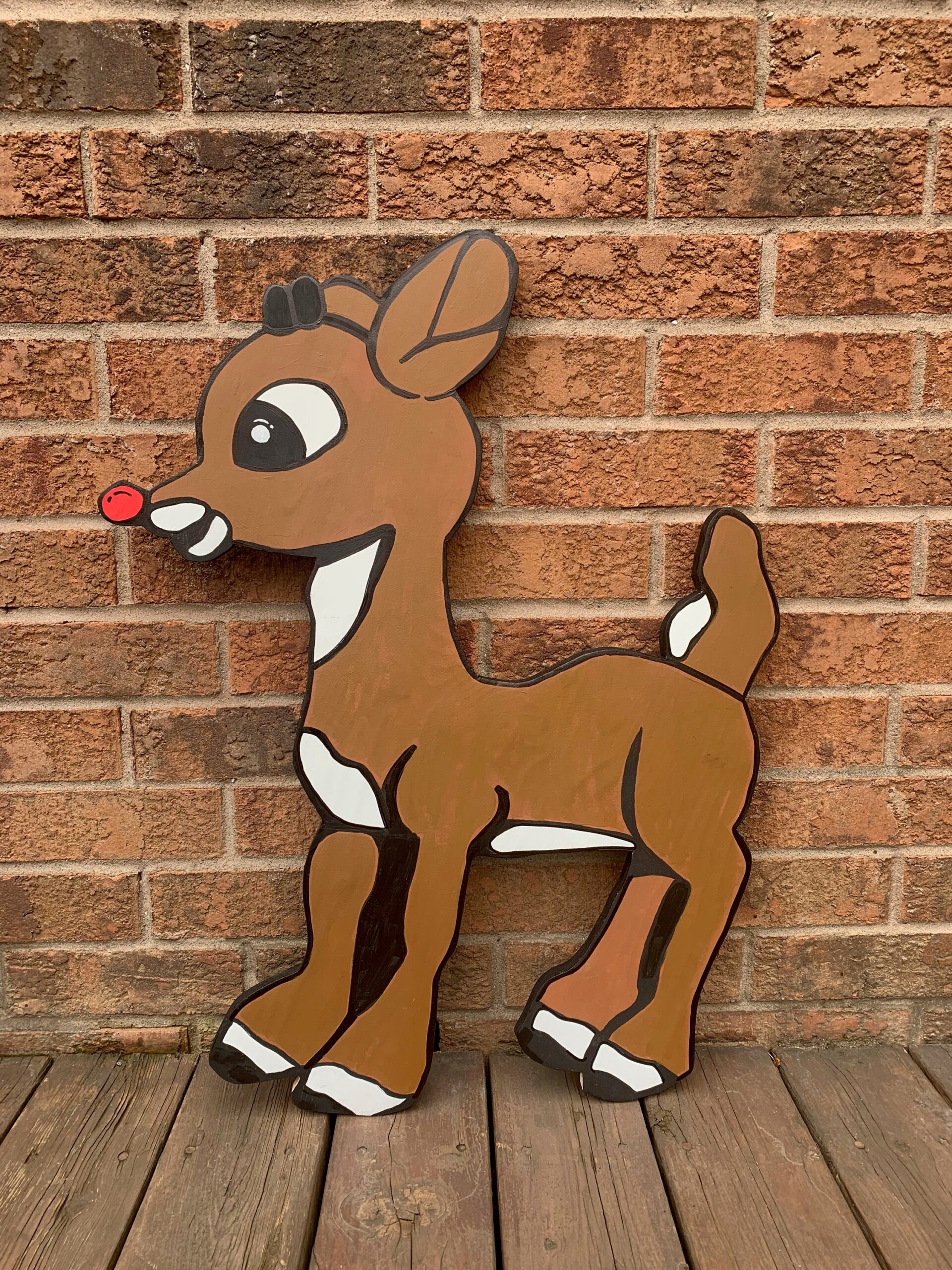 Rudolph The Red Nosed Reindeer PDF DIY Yard Art Christmas 