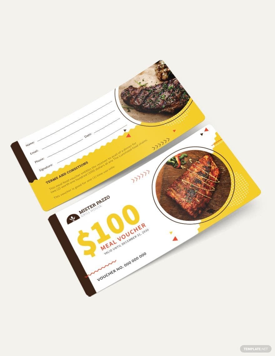 printable blank food voucher template