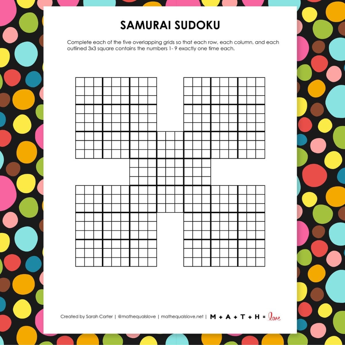 template for sudoku puzzle