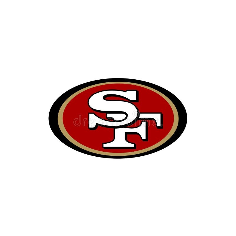 San Francisco 49ers Logo On White Background Editorial Image 