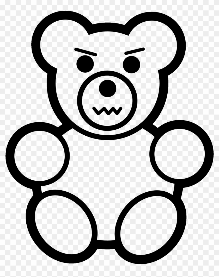 coloring page of teddy bear