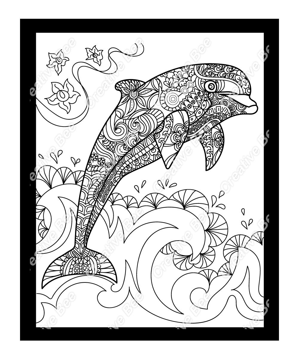 adult coloring animals