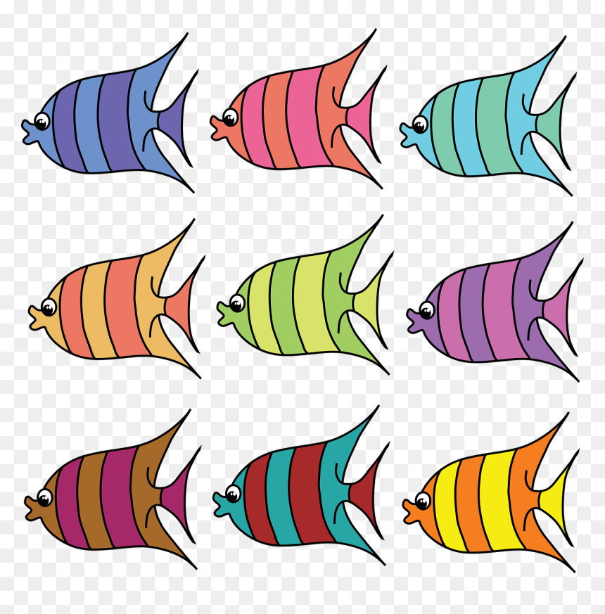 Sea Creature Clipart Color Printable Fish Template HD Png Download Vhv