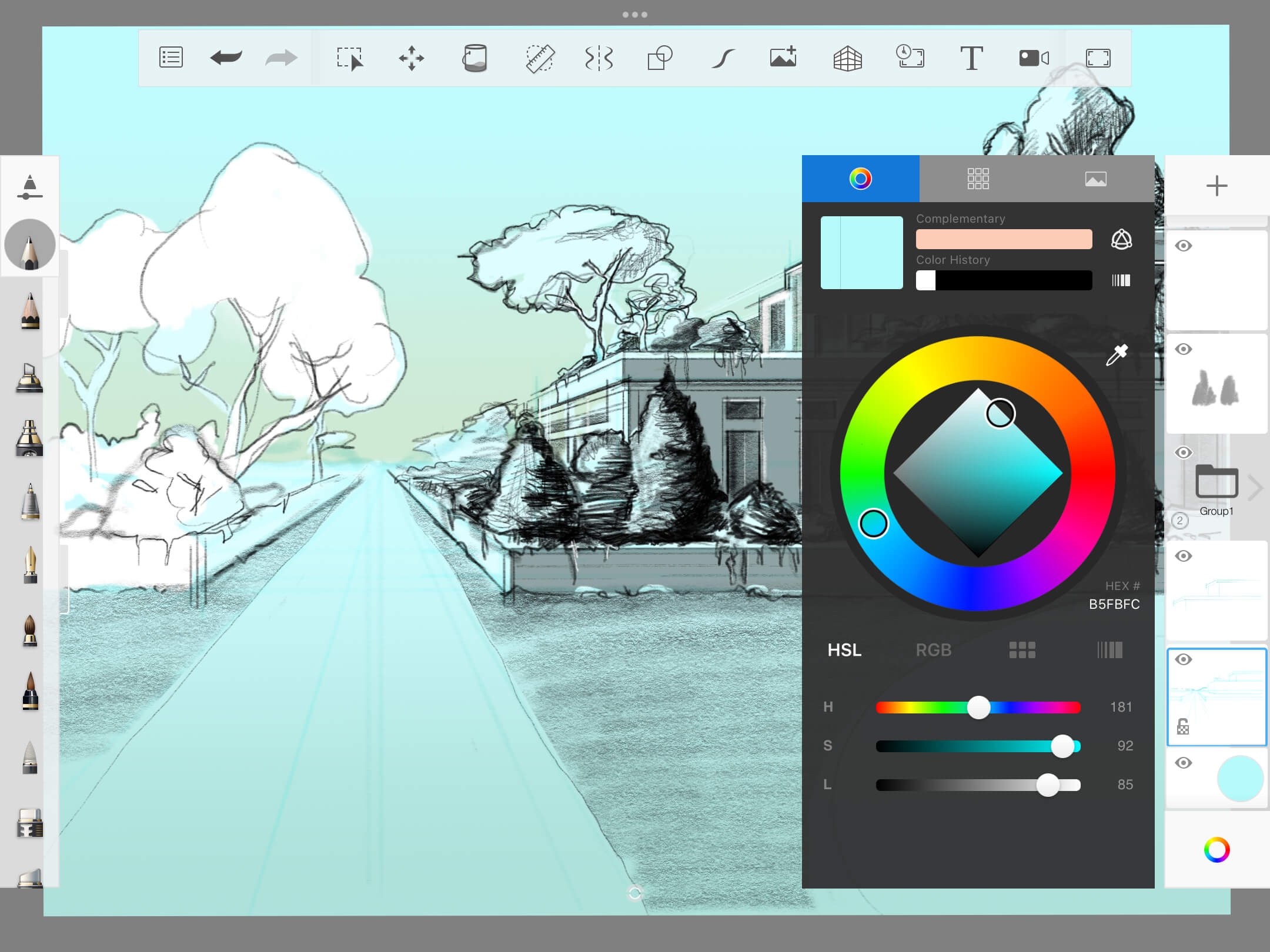 Setting A Background Color Sketchbook