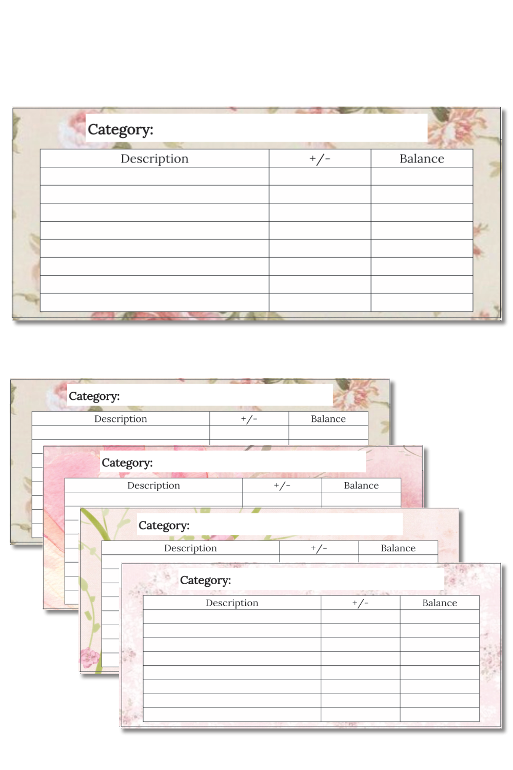 Shabby Chic Cash Envelopes Crazy Wonderful Life