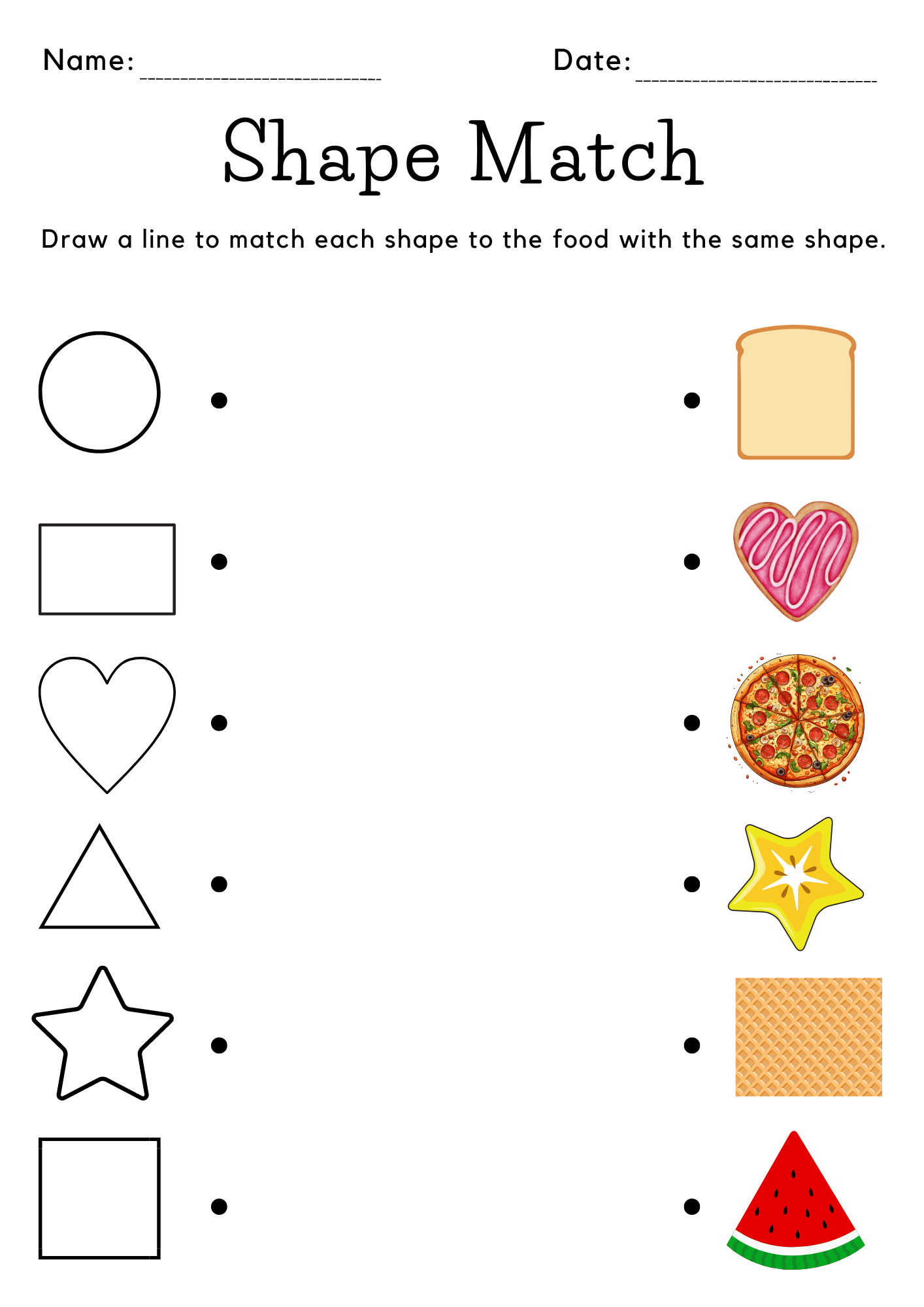 preschool worksheets shapes