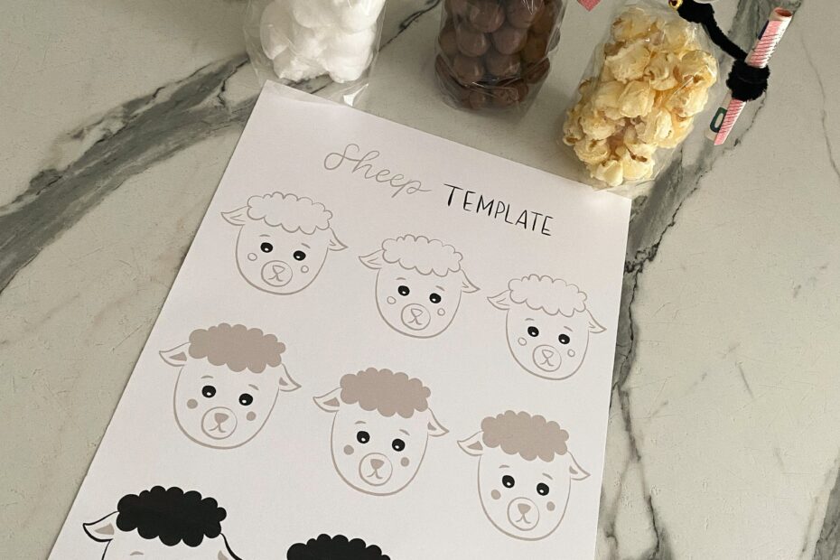 Sheep Template For Eid Gift Etsy