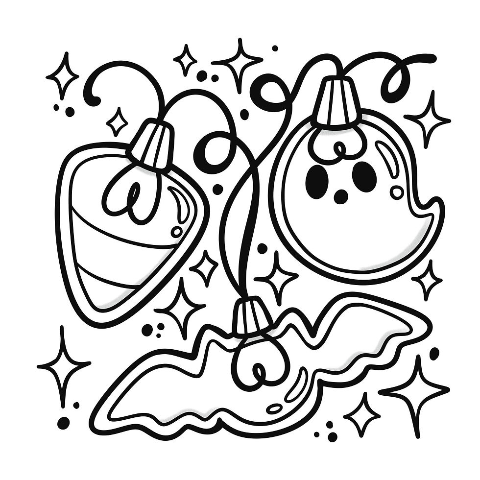 Simple Halloween Coloring Pages Digital Download 15 Pages 
