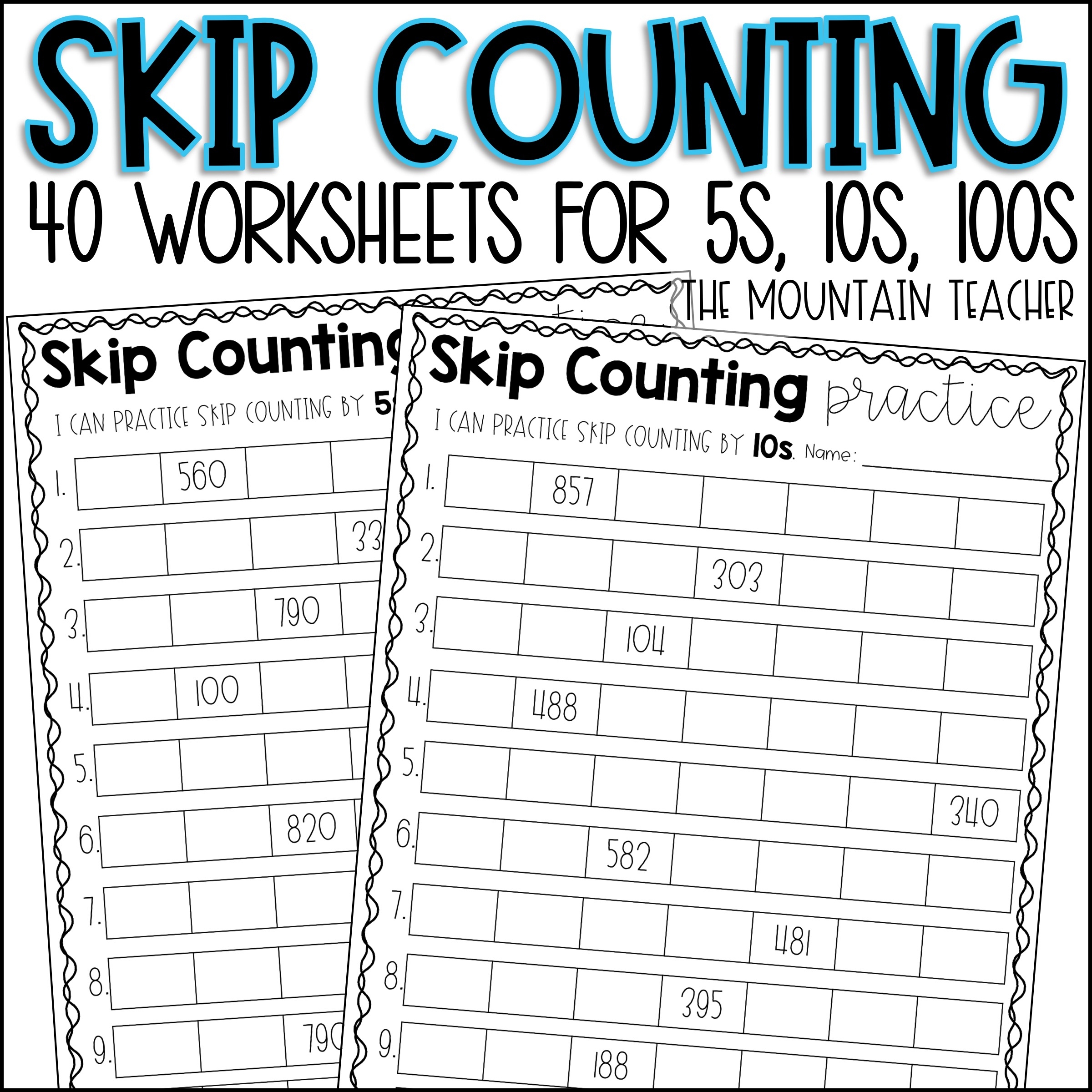 counting by 10s worksheet