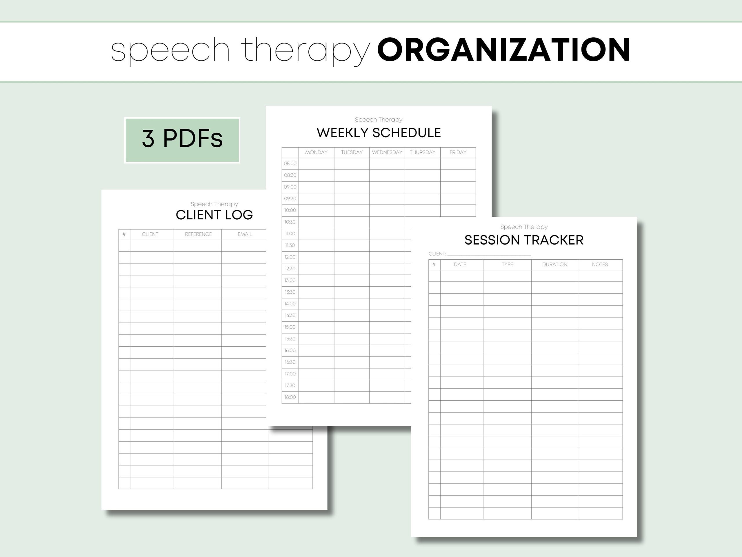 speech schedule template
