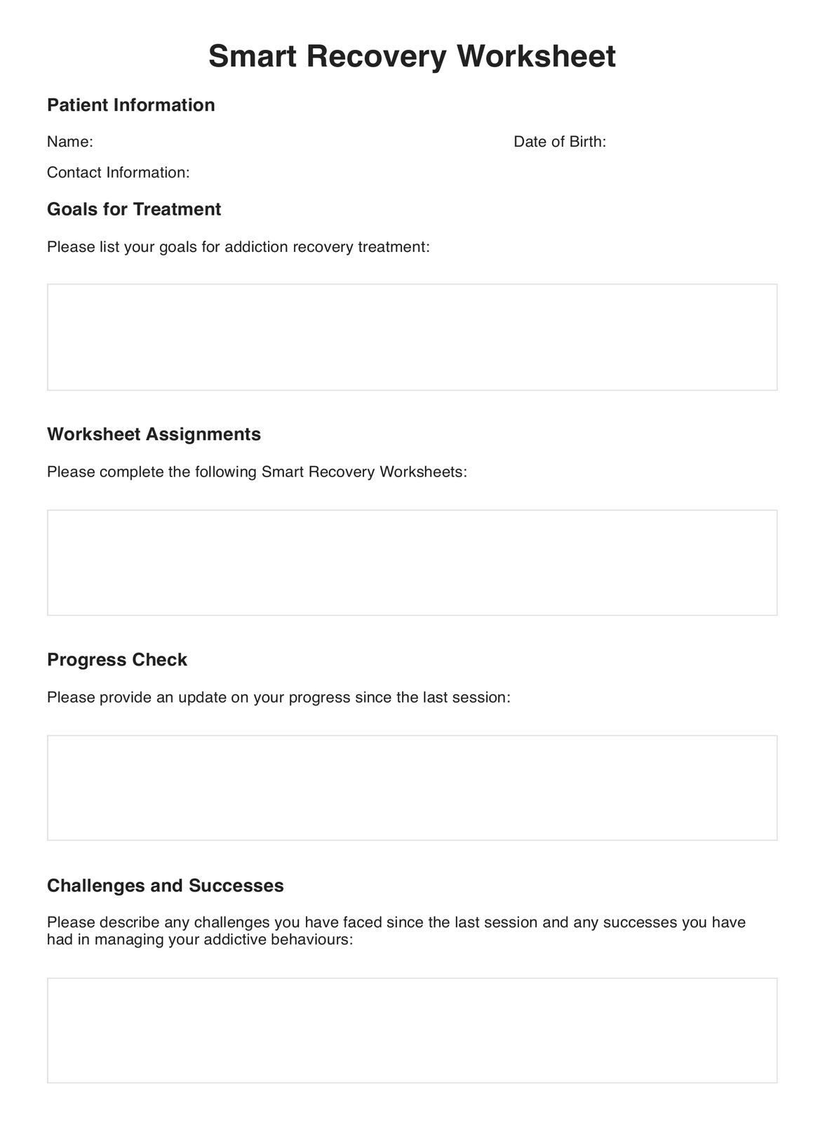 harm reduction worksheets pdf