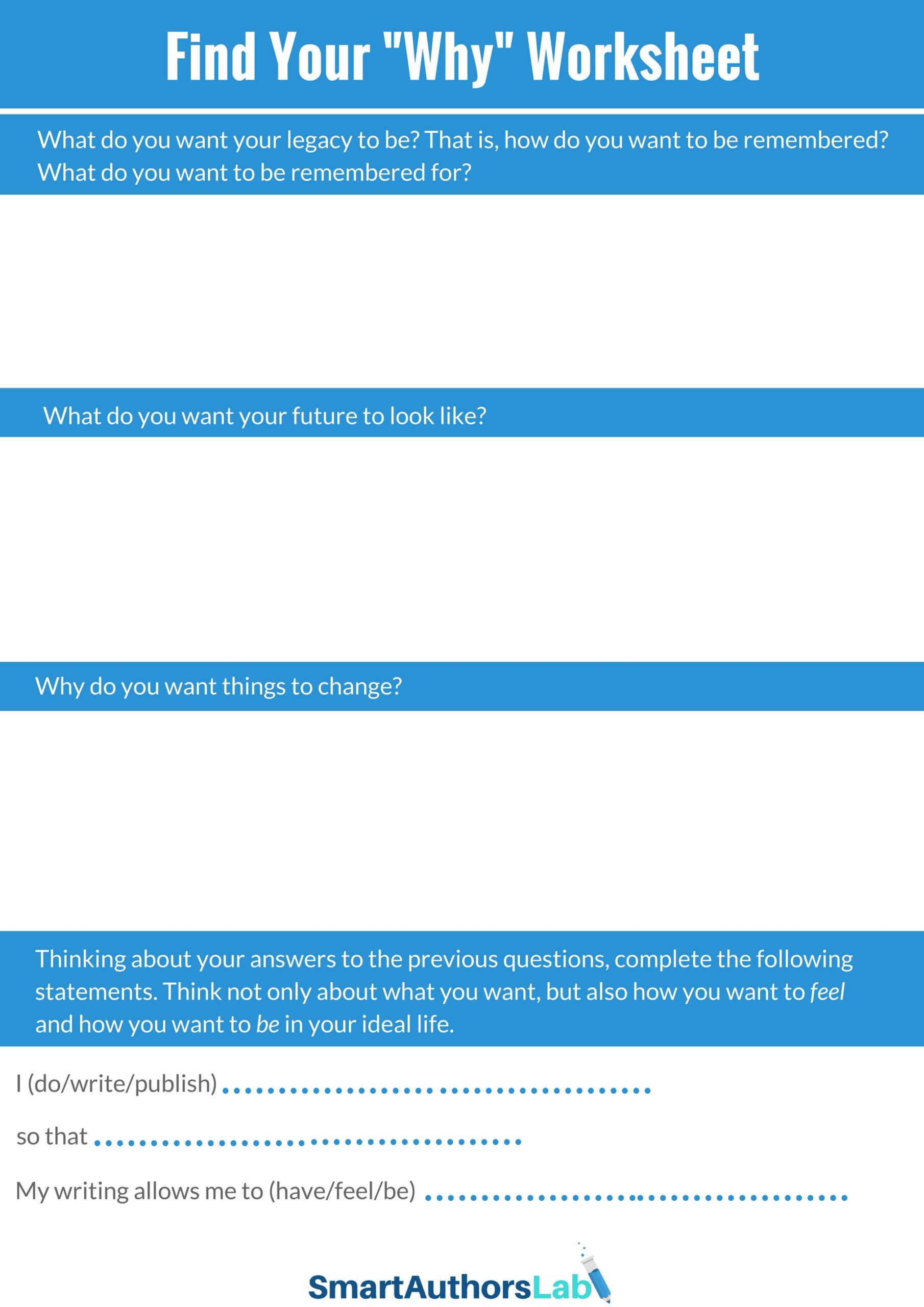 SmartAuthorsLab Find Your why Worksheet Page 2 Created 
