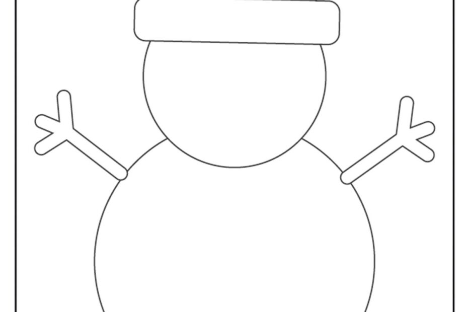 Snowman Template For Kids Crafts Kids Activities Blog