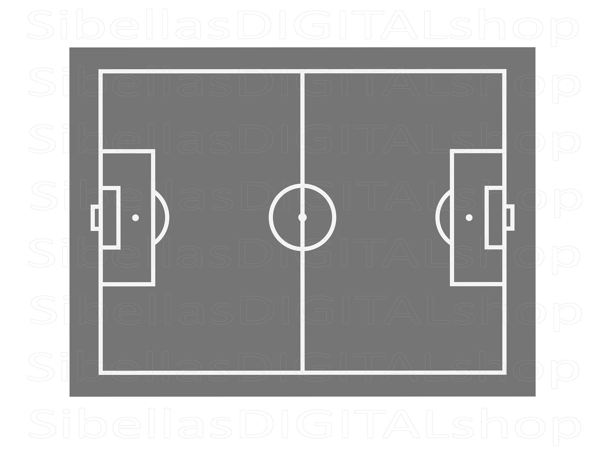 Soccer Football Field Printable Soccer Coaching Players Diagram Soccer Coach Gifts Instant Download Etsy