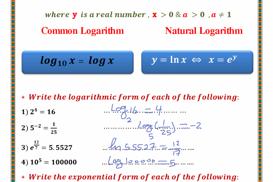 SOLUTION Properties And Laws Of Logarithms Worksheets Studypool Worksheets Library