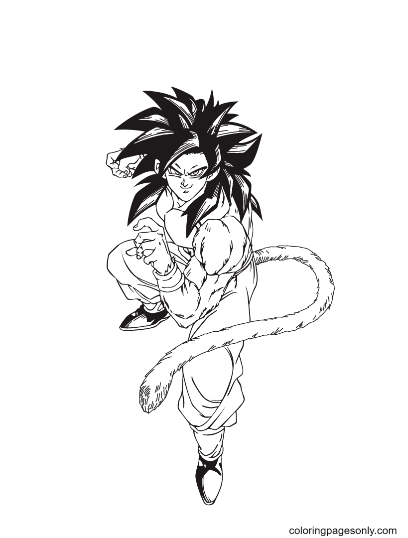 goku printable coloring pages