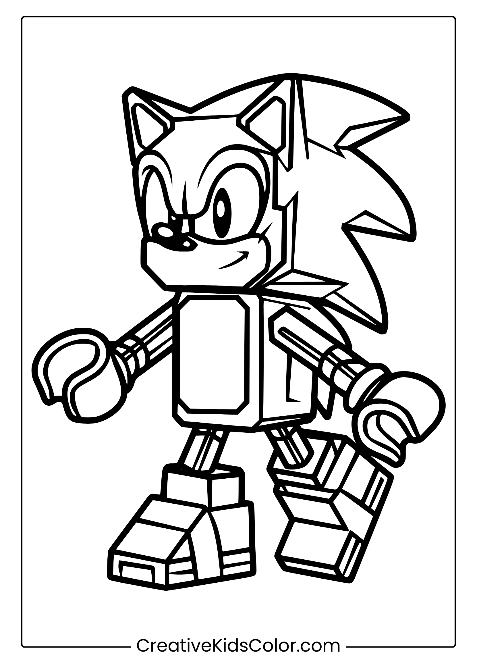 sonic pictures for coloring