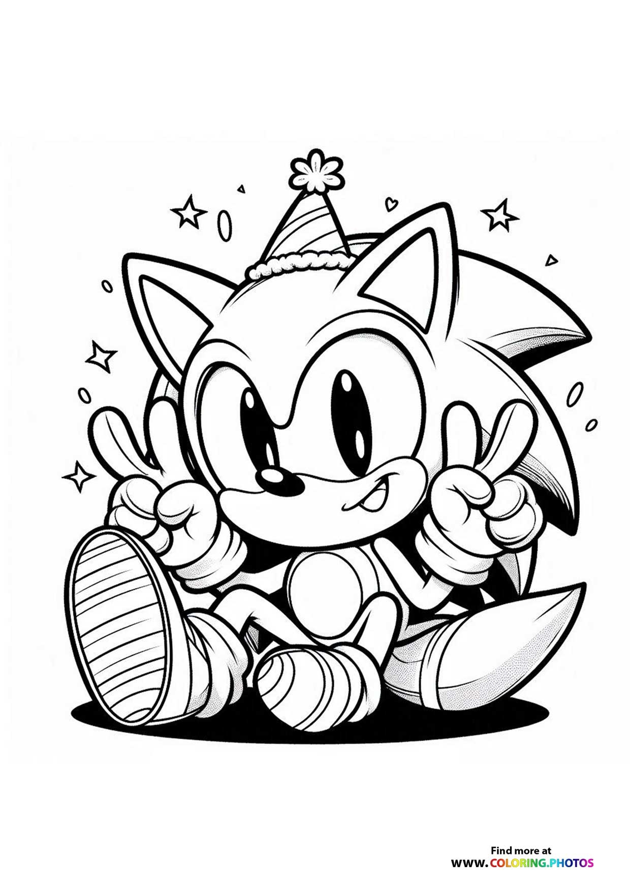 sonic color pages printable