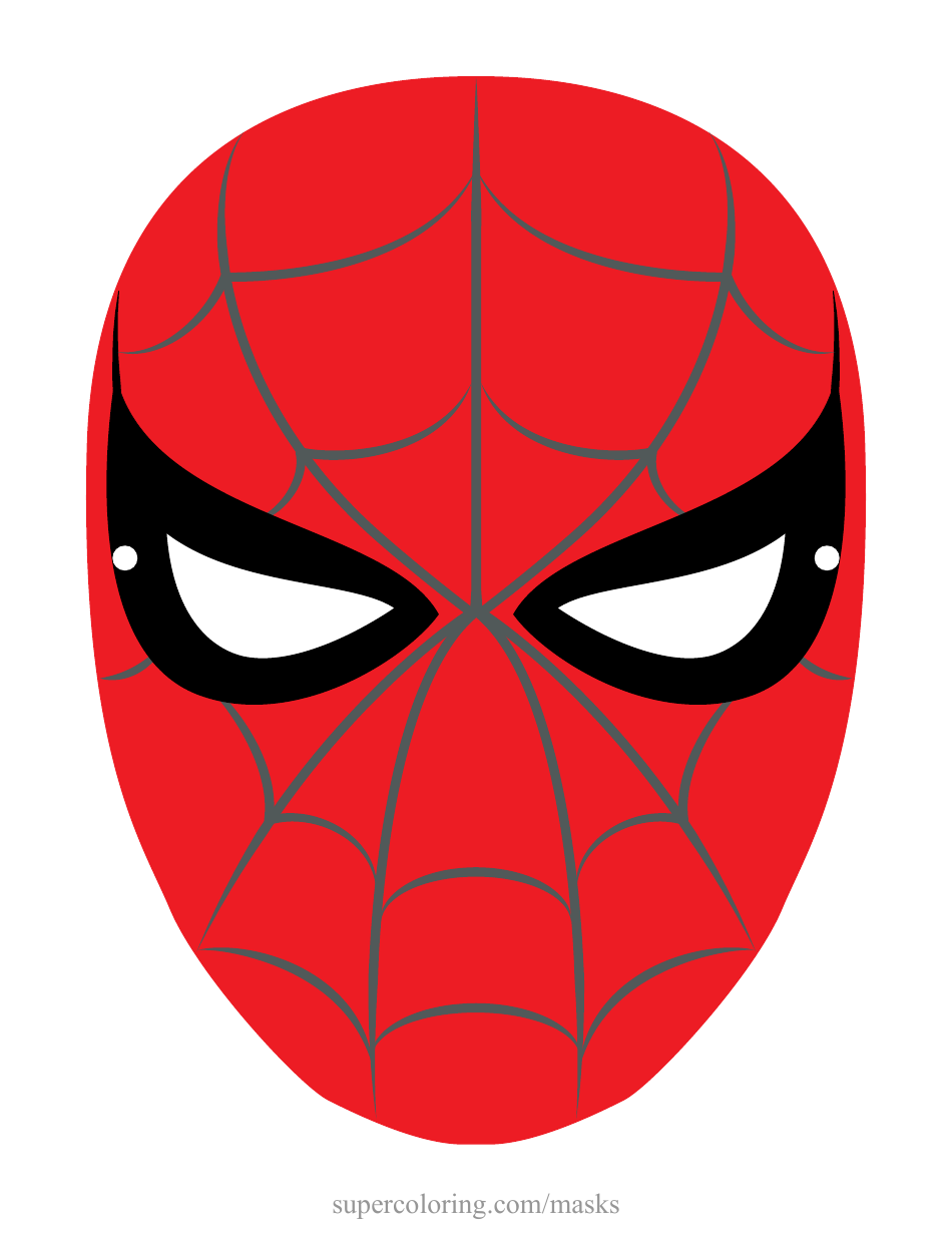 Spiderman Mask Template Classic Download Printable PDF Templateroller