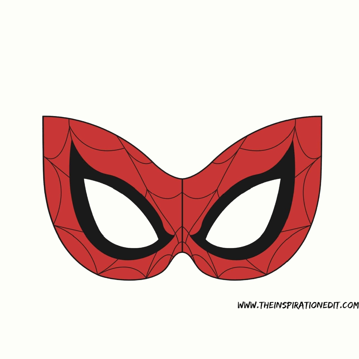 spiderman mask printable template