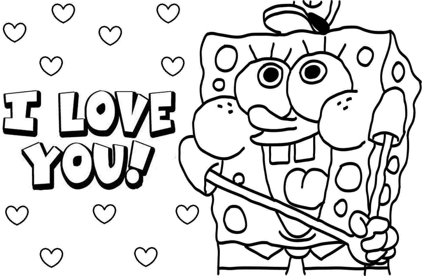 free printable spongebob coloring pages