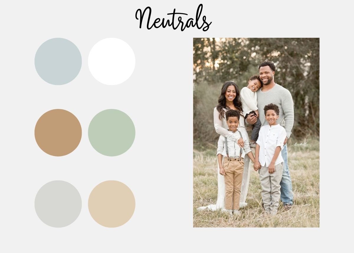 color scheme for family pictures