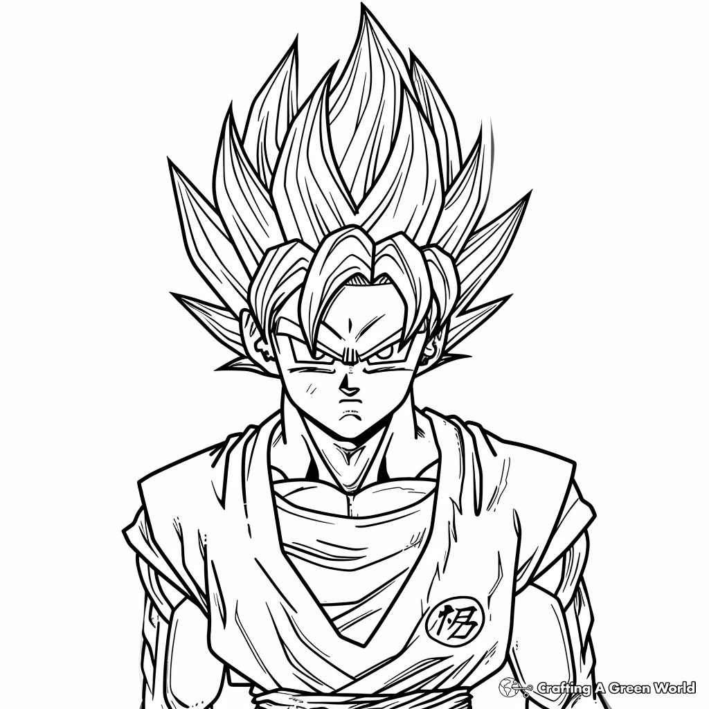 dragon ball z printable coloring pages