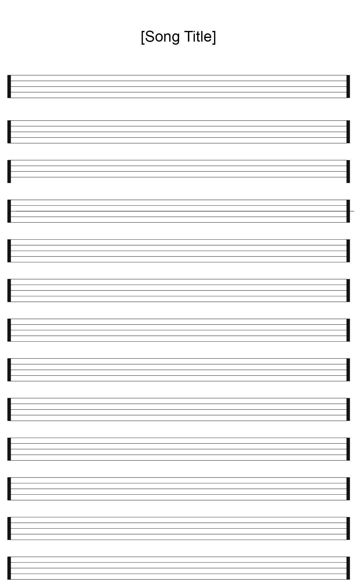 Staff Paper Blank Sheet Music 10 Free PDF Printables Printablee Worksheets Library