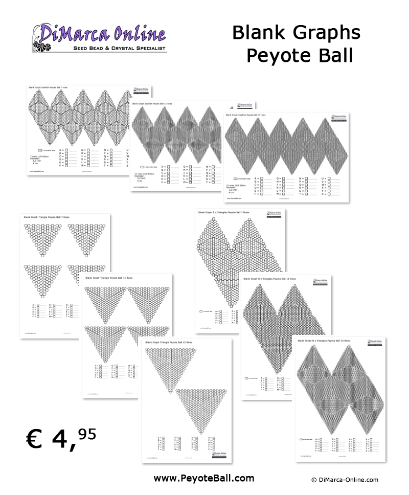 printable triangle beading graph paper