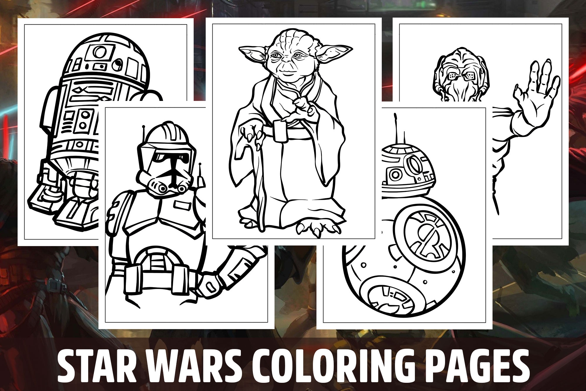 Star Wars Coloring Pages For Kids Girls Boys Teens Birthday 