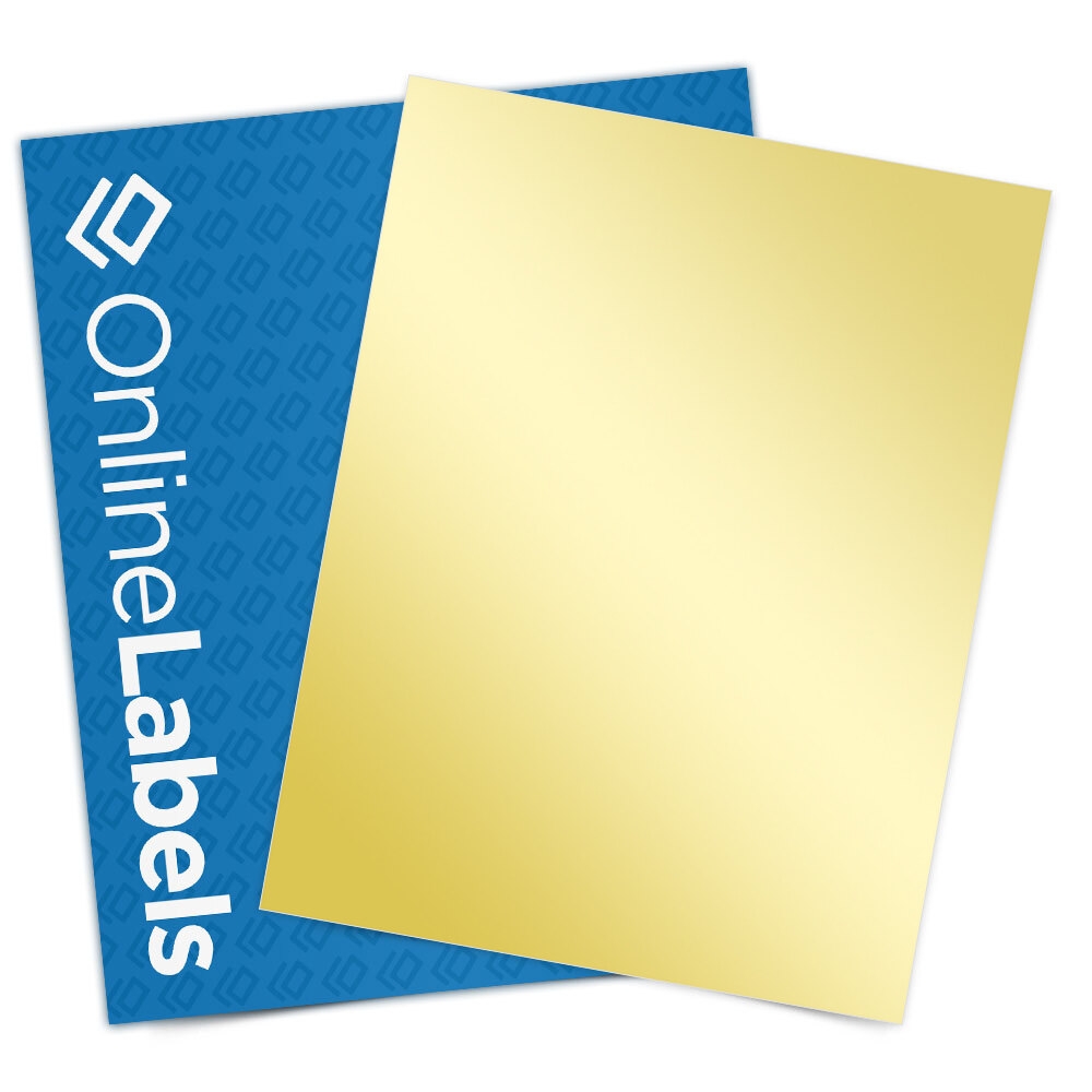 Sticker Paper 25 Sheets Gold Foil Laser