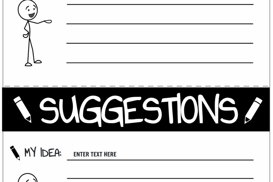 Storyboard That Free Suggestion Box Templates