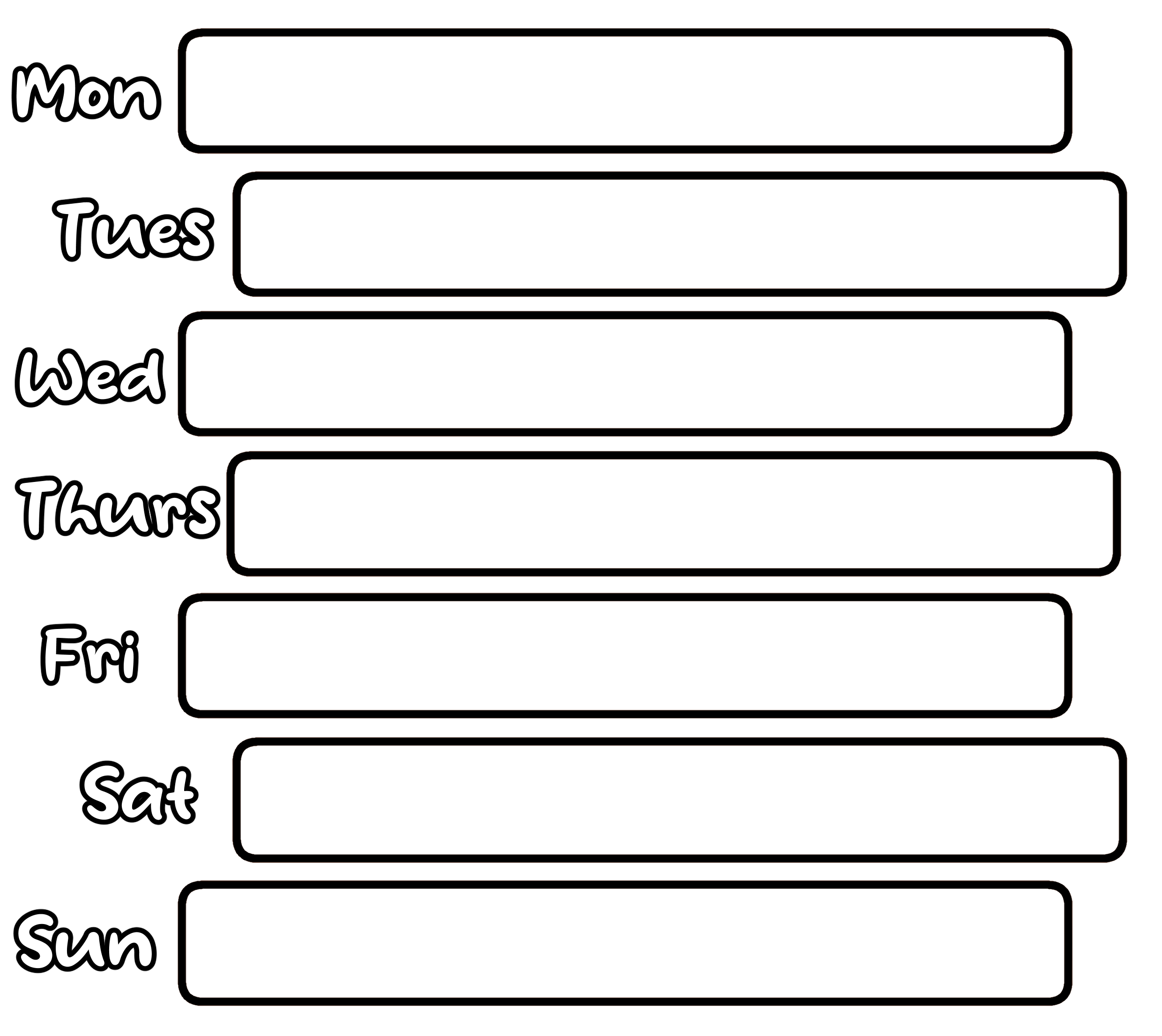 Stream Schedule Template CLIP STUDIO ASSETS