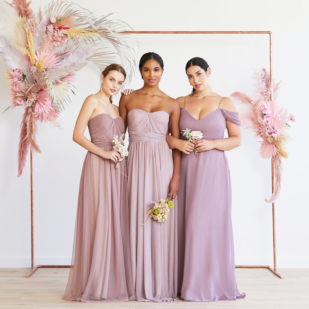 Styling Different Bridesmaid Dresses Using Birdy Grey Hope LaVine