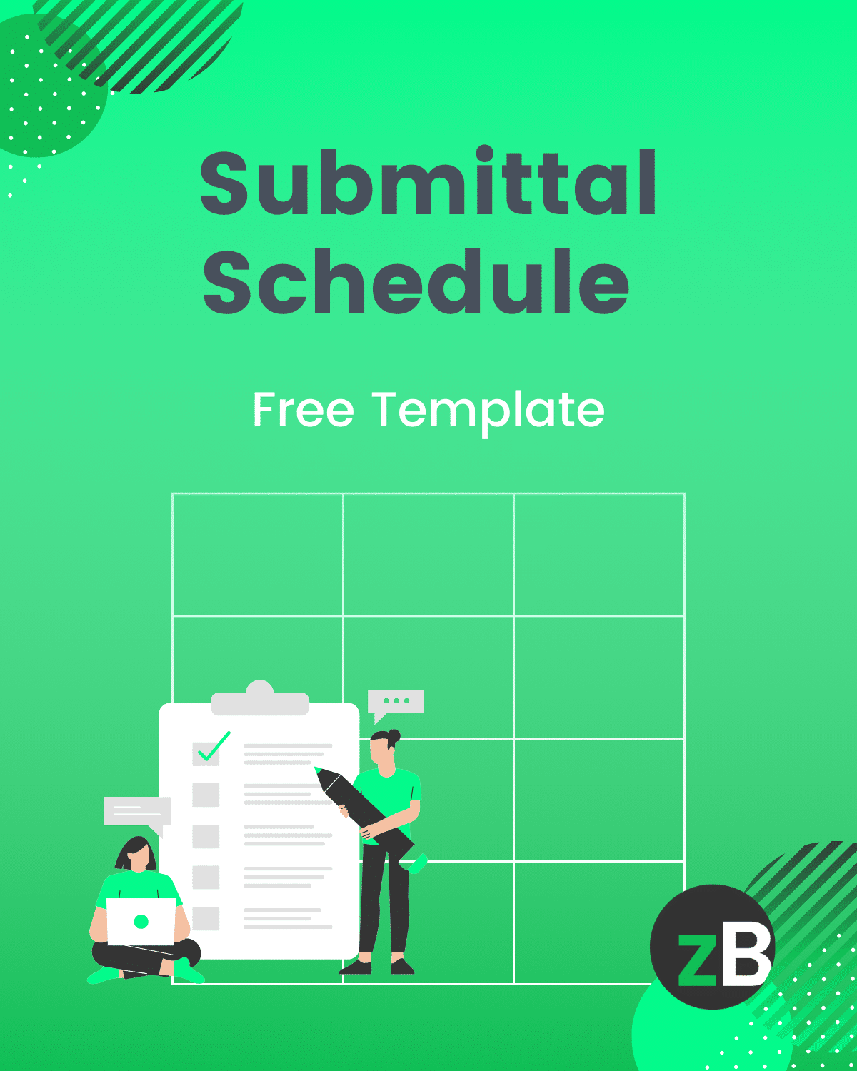 submittal schedule template